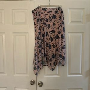 Eloquii Handkerchief Hem Midi Skirt